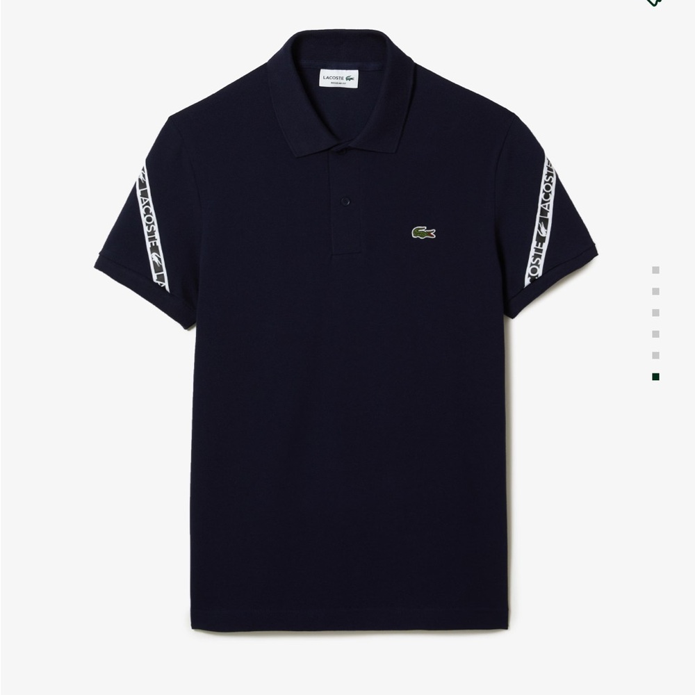 Lacoste Black Polo Shirt Classic Men's Regular Fit Stretch Mini Piqué